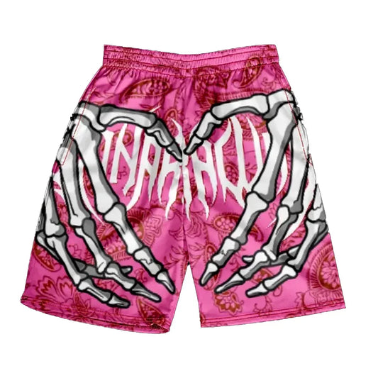Pick Me Skull Shorts Kids Training Breathable Streetwear