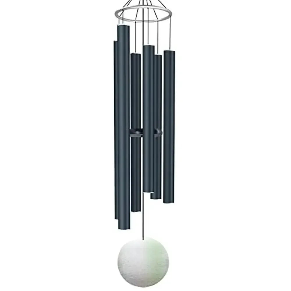 Deep Tone 66 Inch Outdoor Wind Chimes Relaxing Melody with 6 Tuned Tubes Memorial Sympathy Gifts Aluminum Construction Garden