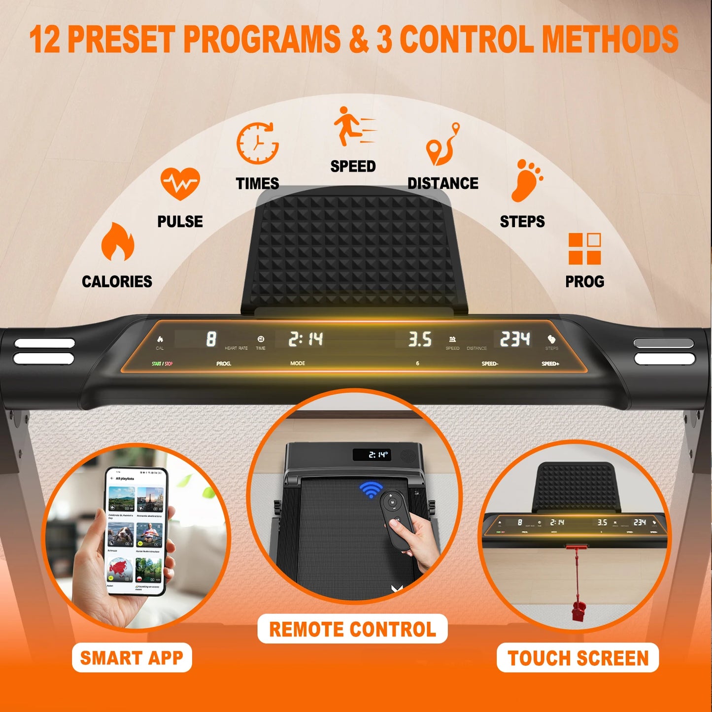 MettleMatic 2-In-1 Treadmill For Home App Compatible