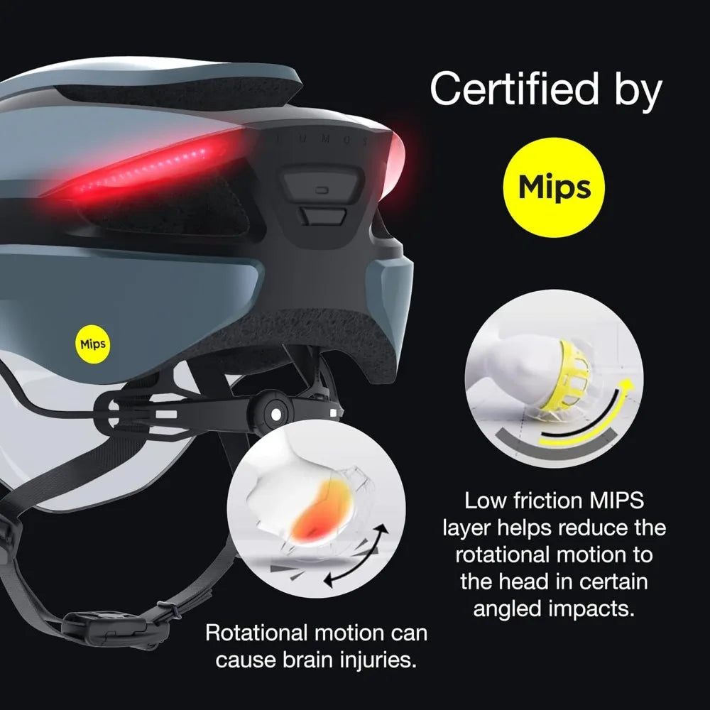 Smart Bike Helmet With Front And Rear LED Lights App