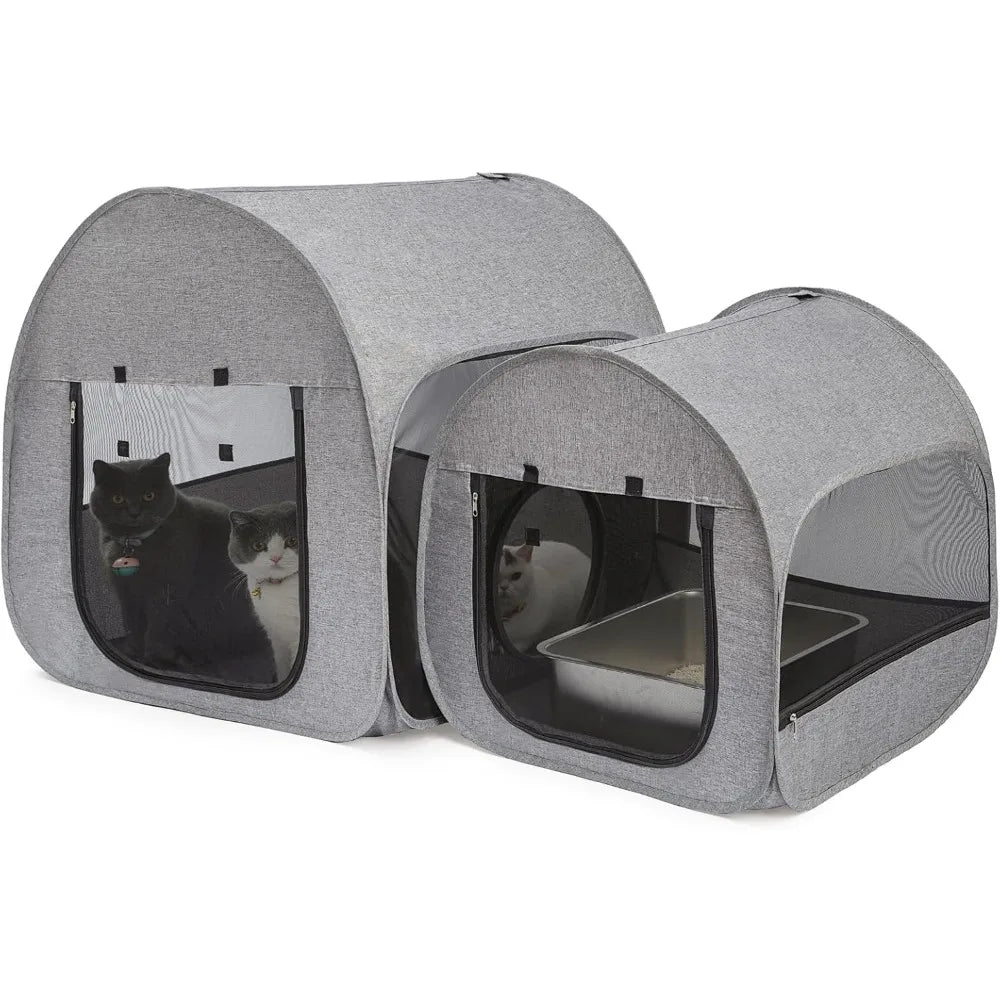 Hign-concerned Portable Cat Playpen Foldable Enclosure Tent