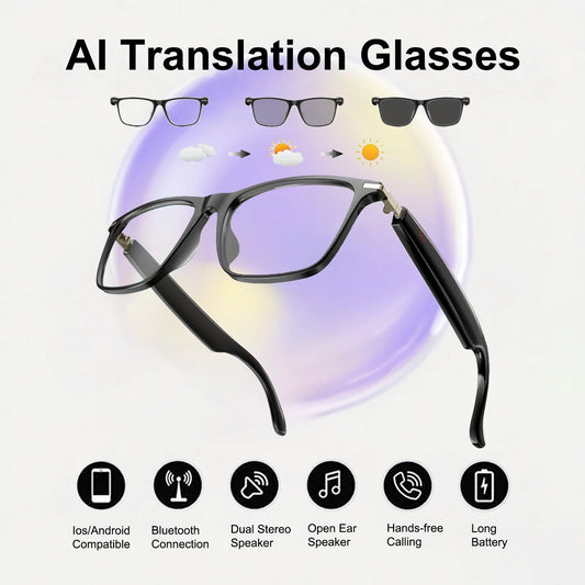Giinova AI Translation Smart Glasses RealTime 160 Languages
