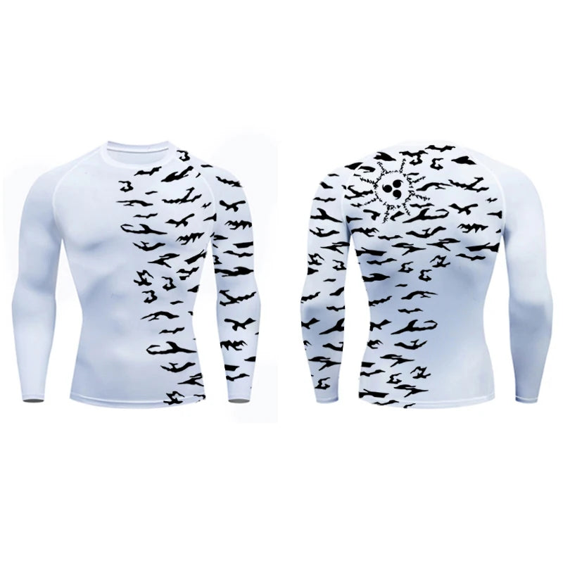 CN Sichuan Fujian 3D Print Compression Shirts For Men
