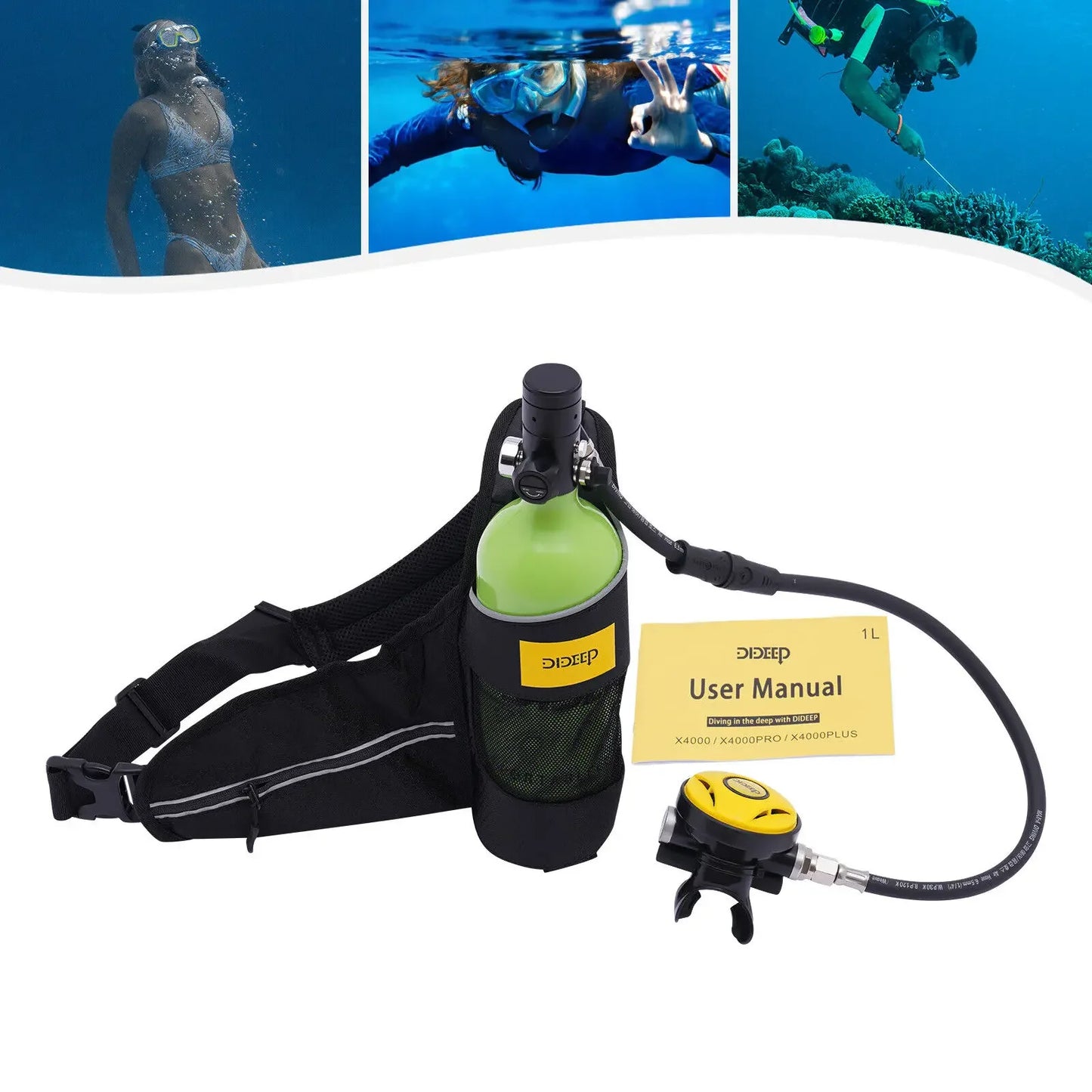 Hign-concerned Mini Dive Tank Aluminum Alloy Vacation Diving