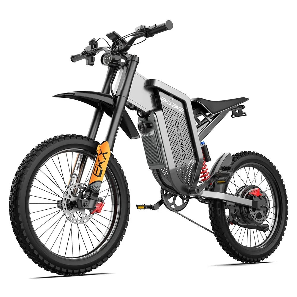 Electric bike X21MAX, 78KM/H (49MPH), 60V30Ah lithium battery 3000W, off-road 70/100-19 tires, dual hydraulic shock absorption