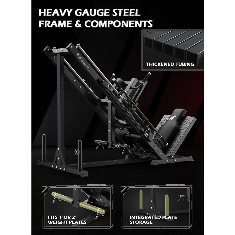 YTYINH Leg Press Hack Squat Machine Professional Adjustable
