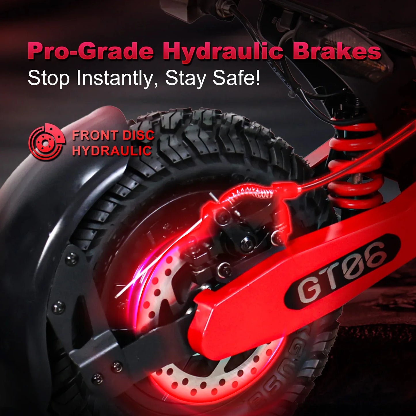 HEZZO GT06 Electric Scooter 1200W Dual Braking Suspension