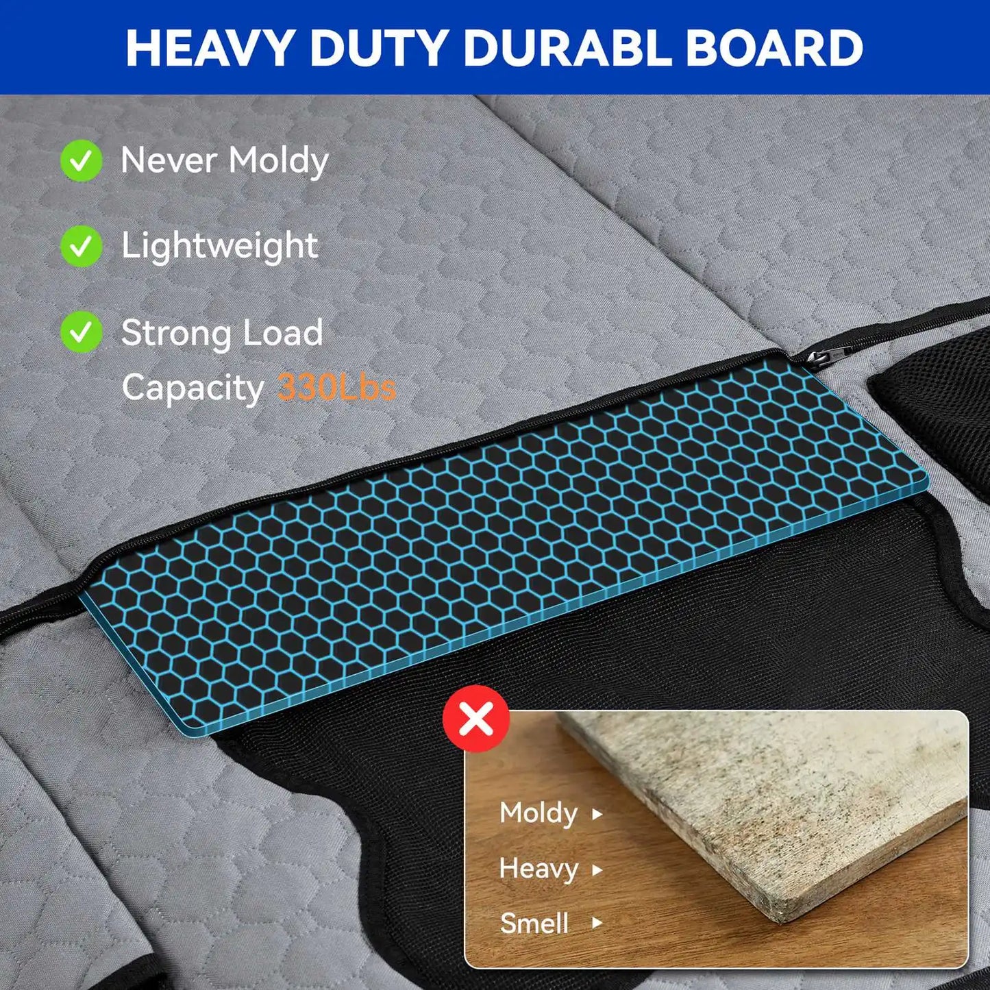 Dog Car Seat Cover Pet Mat Back Seat Extender Cover Travel Protector Mat Car Rear Back Seat Seat Bed