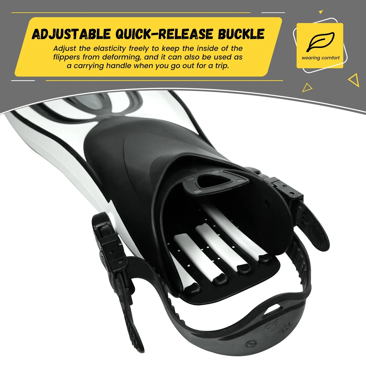 TUDIVING Portable Snorkeling Gear Three-Piece Set For Adults