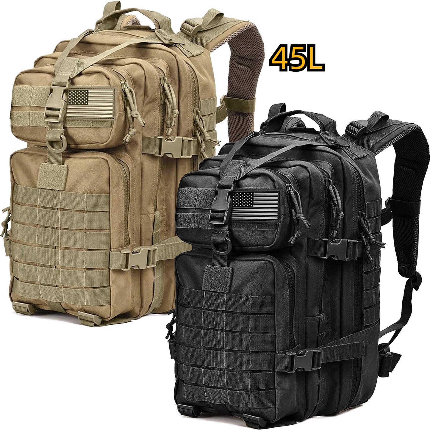 Military Tactical Molle Backpack Outdoor Travel Bag