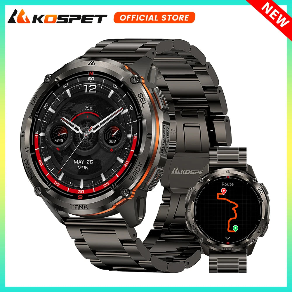 KOSPET Tank T3 Ultra 2 GPS Smartwatch With Altimeter