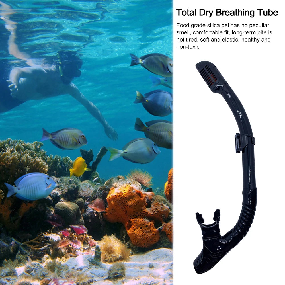 Shunmaii Full Dry Diving Snorkel With Mouthpiece For Scuba Snorkeling