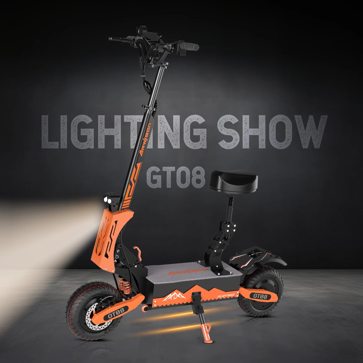 Arwibon 5600W Dual Motor Electric Scooter With Seat