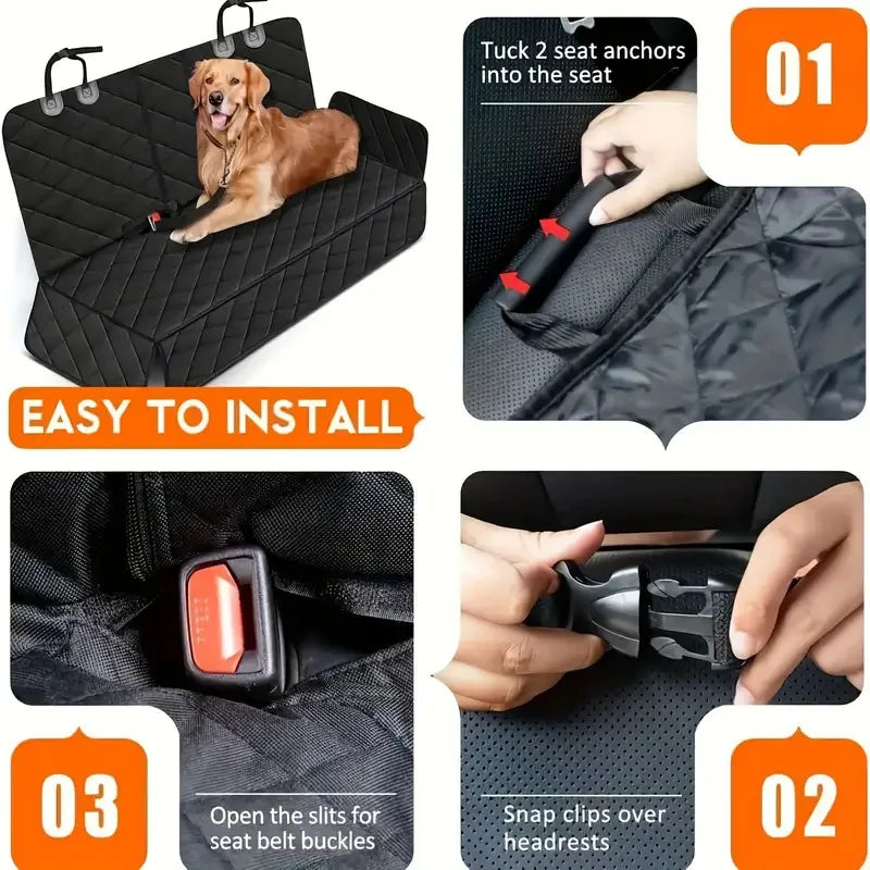 Breed Waterproof Dog Car Seat Cover Hammock For Travel
