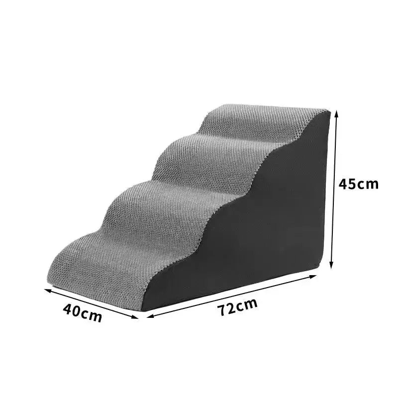 Choice Curved Dog Stairs Ramp for High Beds Non Slip