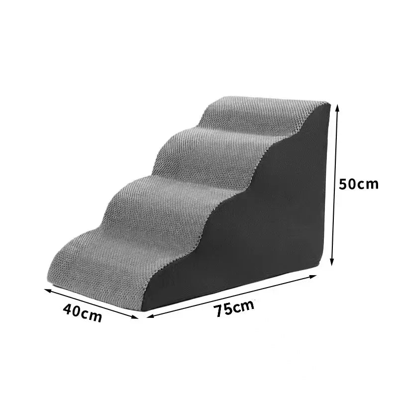 Choice Curved Dog Stairs Ramp for High Beds Non Slip
