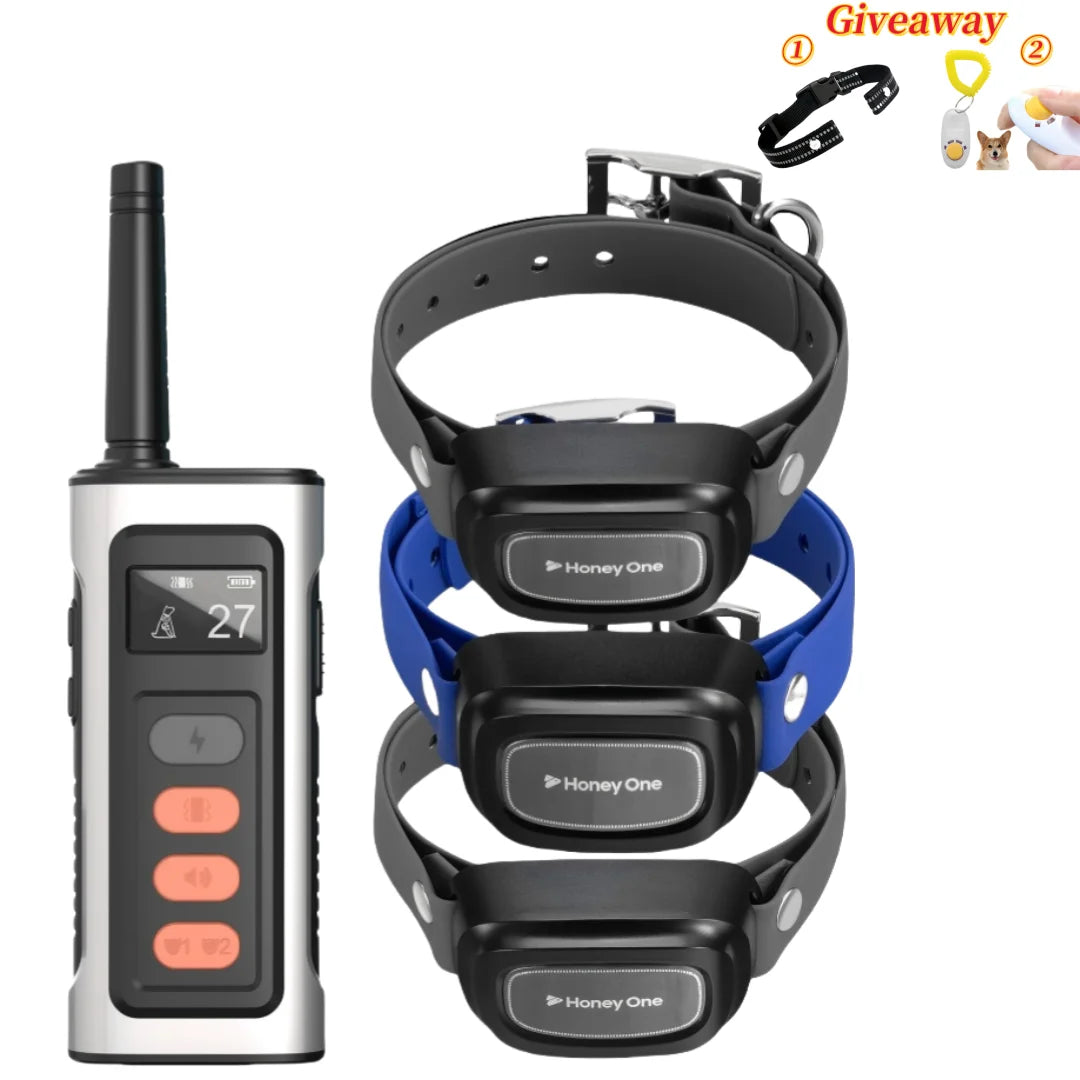 YHLC 3500Ft Digital Dog Training Collar Waterproof Remote