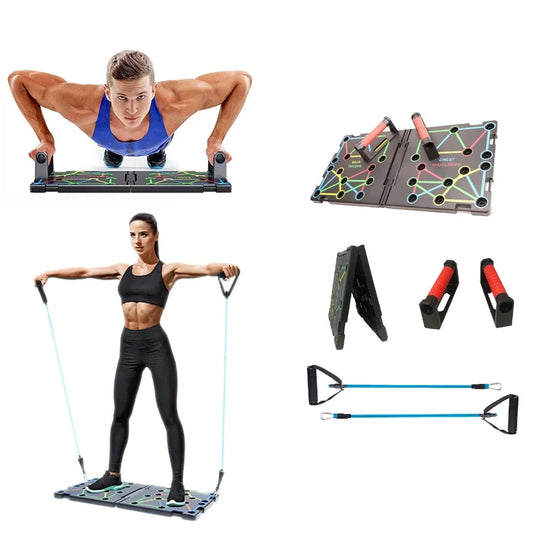ARMS 9 In 1 Push Up Rack Board System Fitness Kit Pro