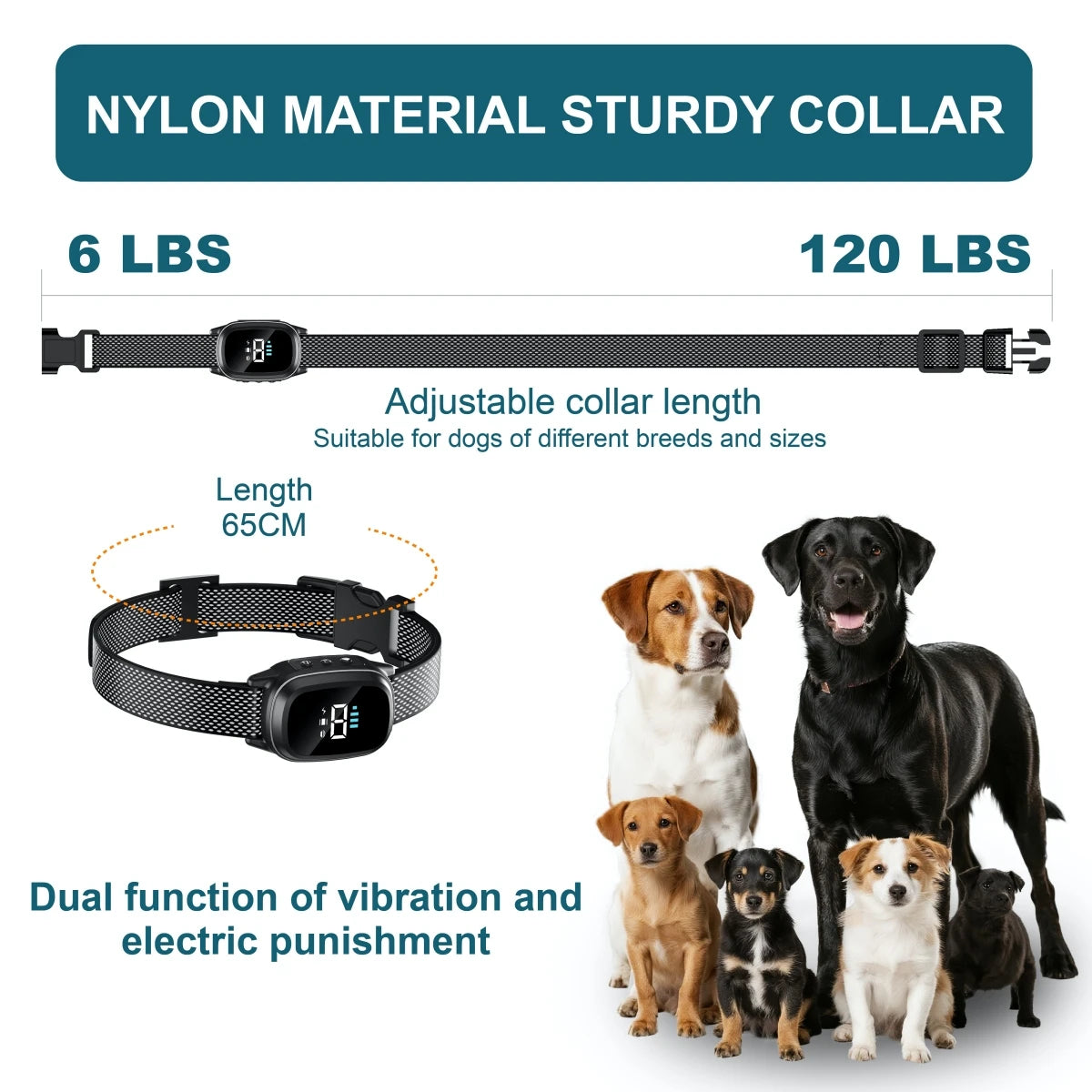 YHLC Anti Barking Dog Collar Rechargeable Smart Training
