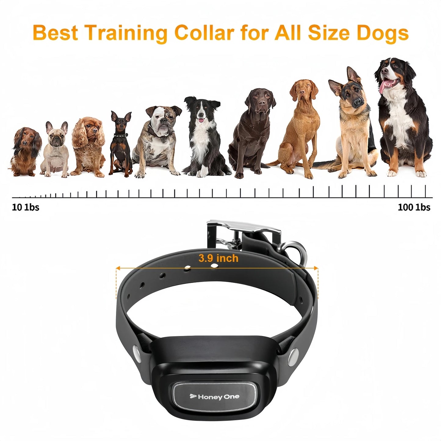 YHLC 3500Ft Digital Dog Training Collar Waterproof Remote