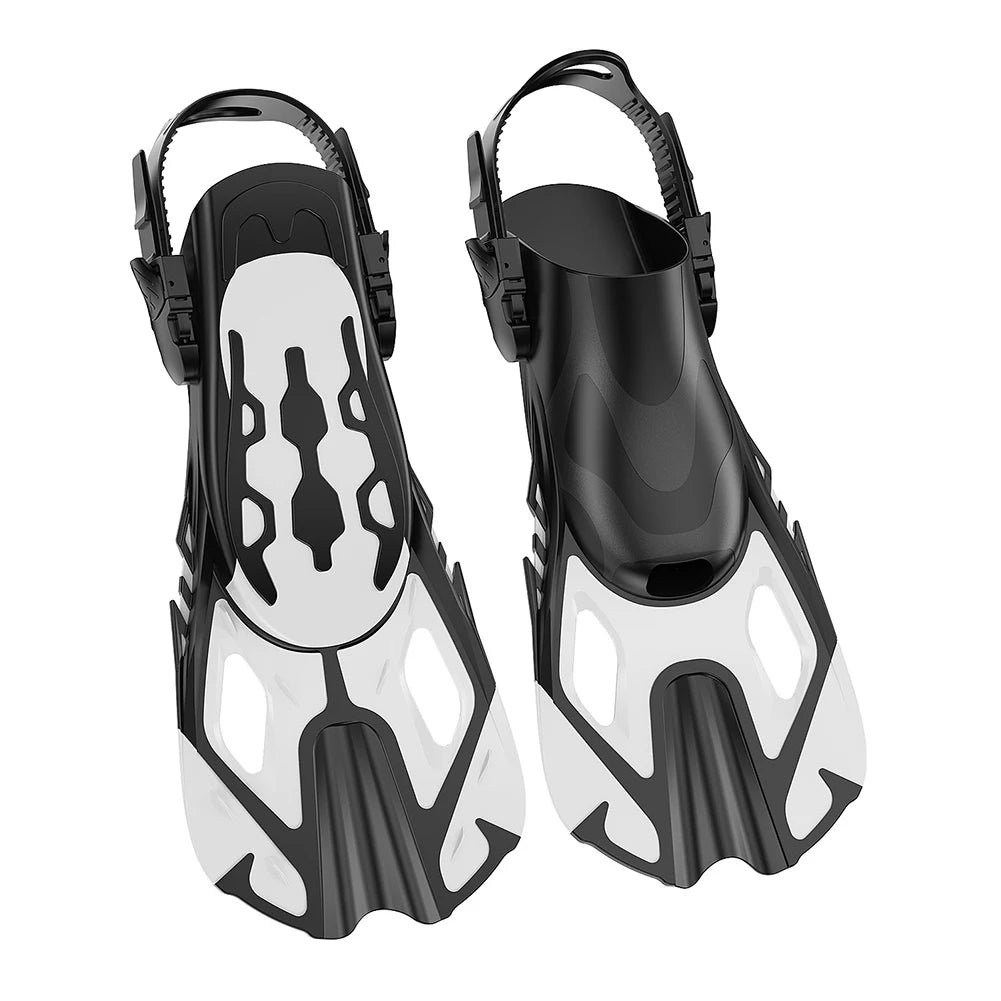 Shunmaii Open Heel Snorkel Fins Non Slip Flippers For Diving