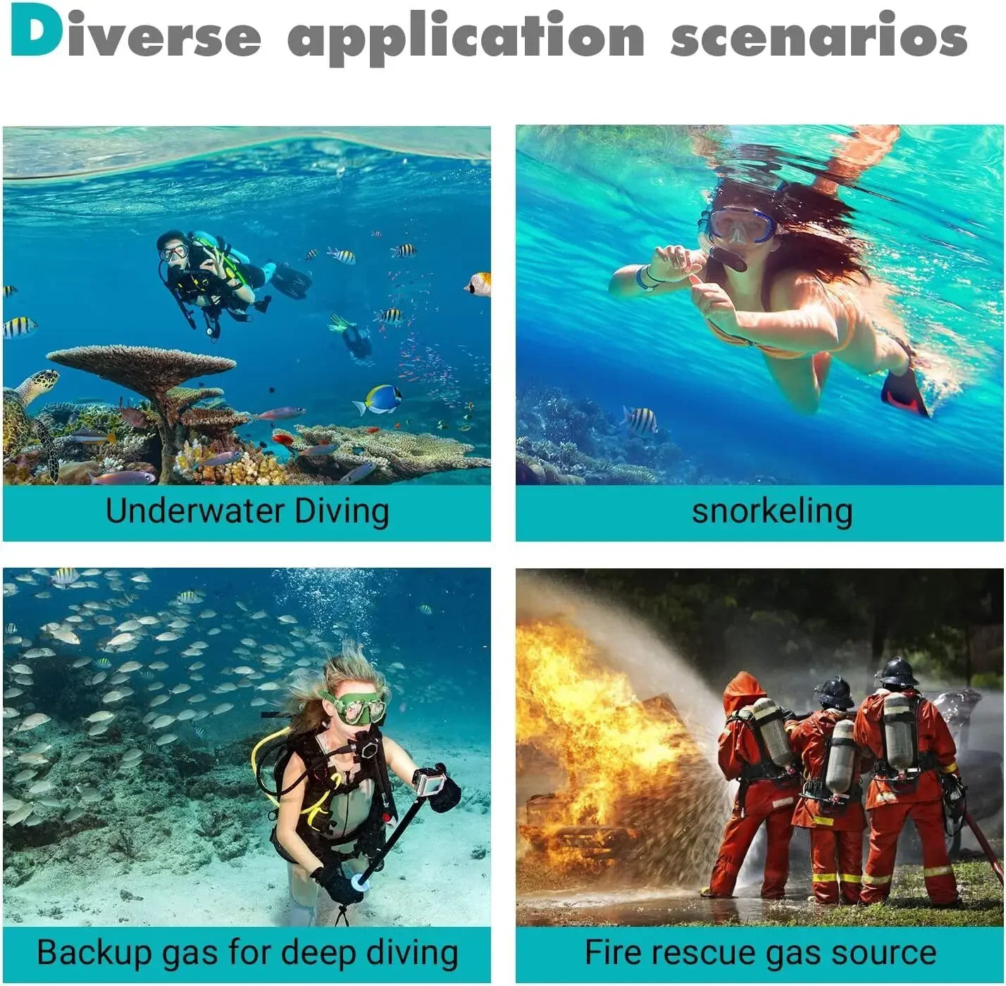 Hign-concerned Mini Dive Tank Aluminum Alloy Vacation Diving