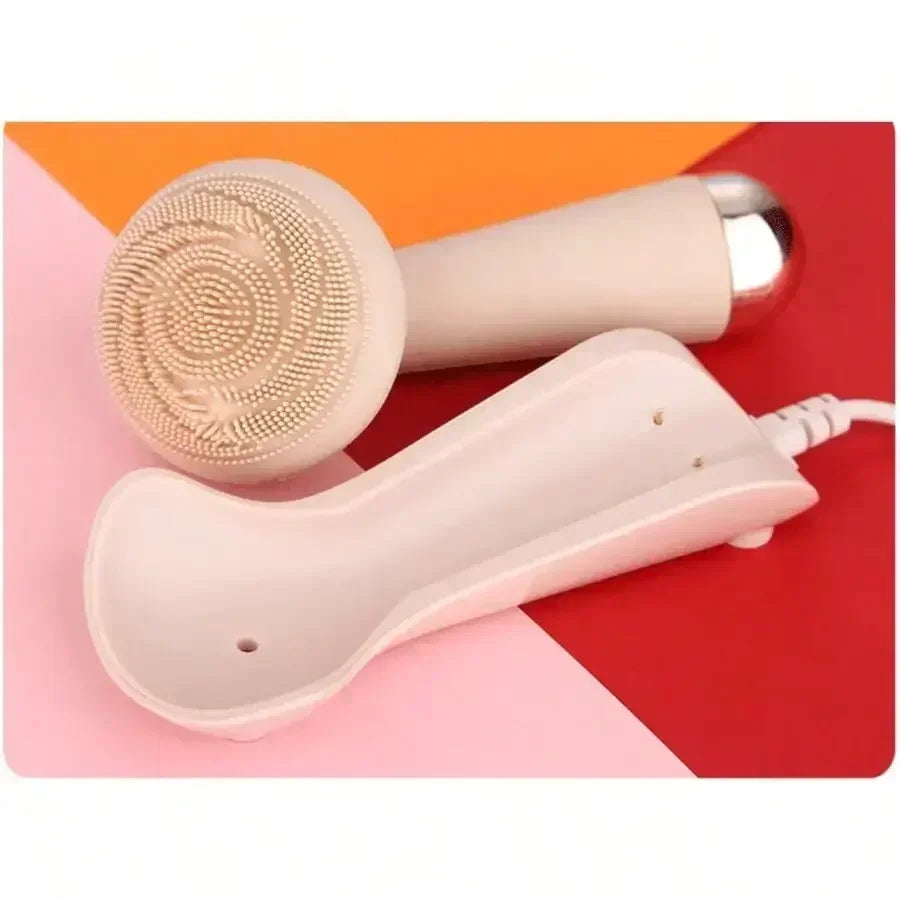 Function Electric Silicone Facial Brush Massager Waterproof