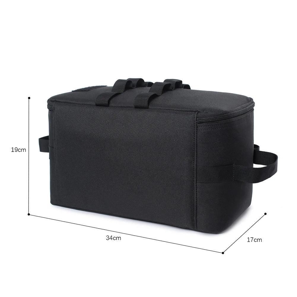 30L Camping Utensil Organizer Large Capacity Car Trunk Storage Case Detachable Multifunctional Stove Organizer