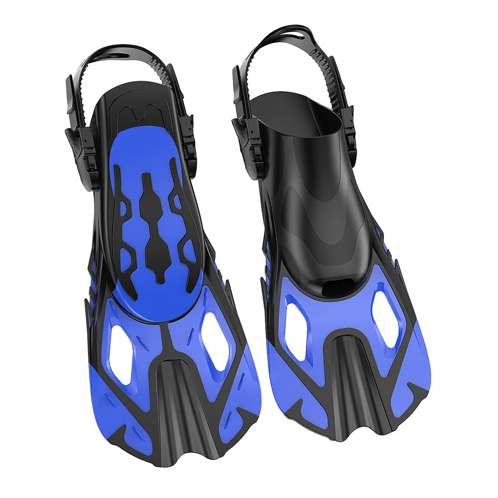 Shunmaii Open Heel Snorkel Fins Non Slip Flippers For Diving