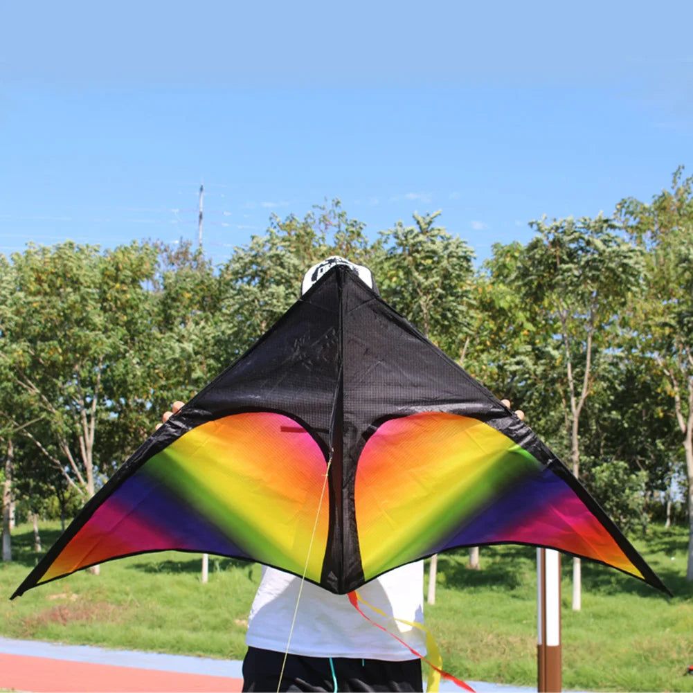 2x3m Tail Big Triangle Kite Easy To Fly Large Kite Toy with Wire Board Primary Stunt Kite Enhance Coordination for Boys Girls