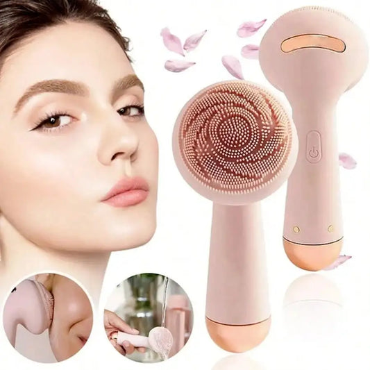 Function Electric Silicone Facial Brush Massager Waterproof