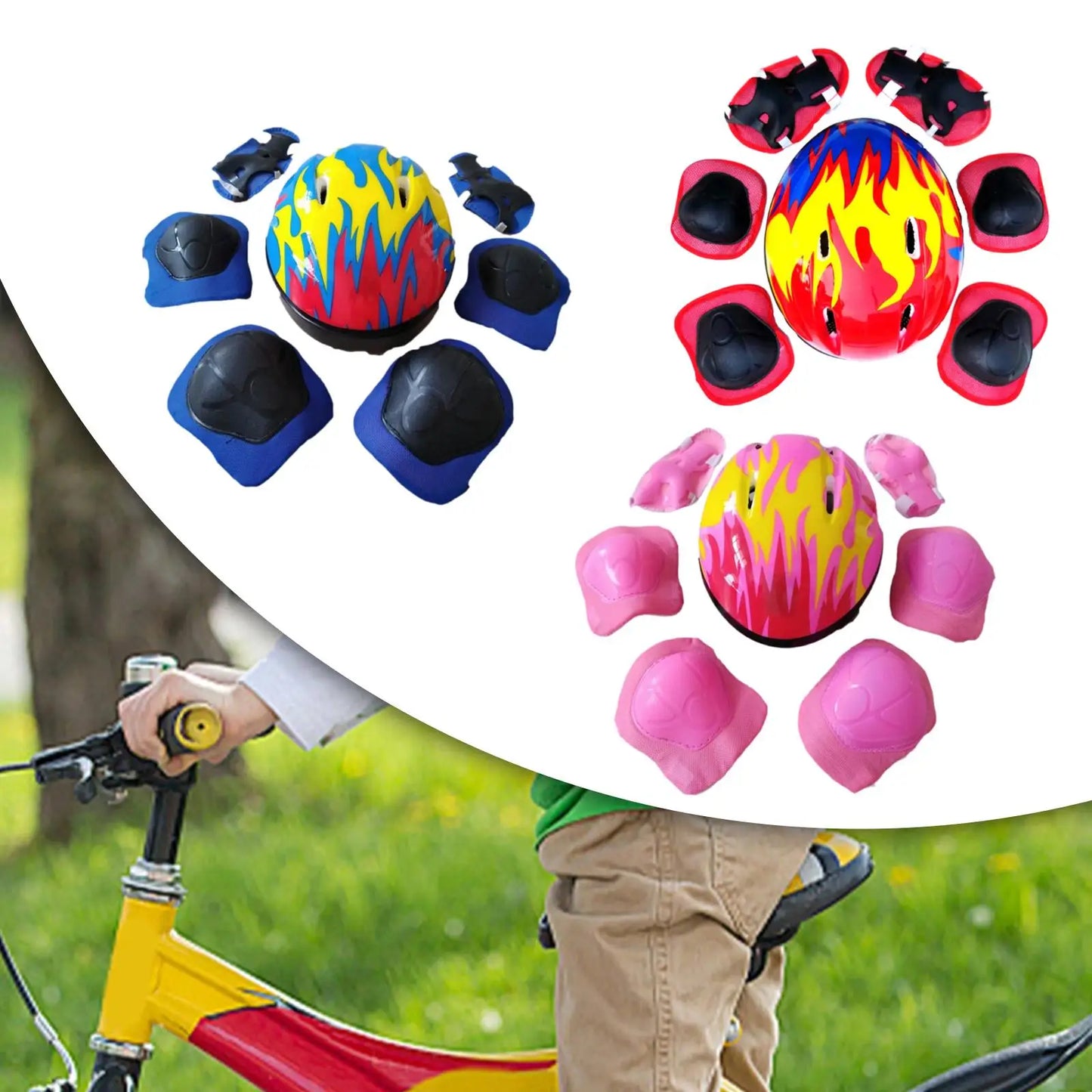Kids Bicycle Helmet Adjustable Fit Roller Skate Helmet