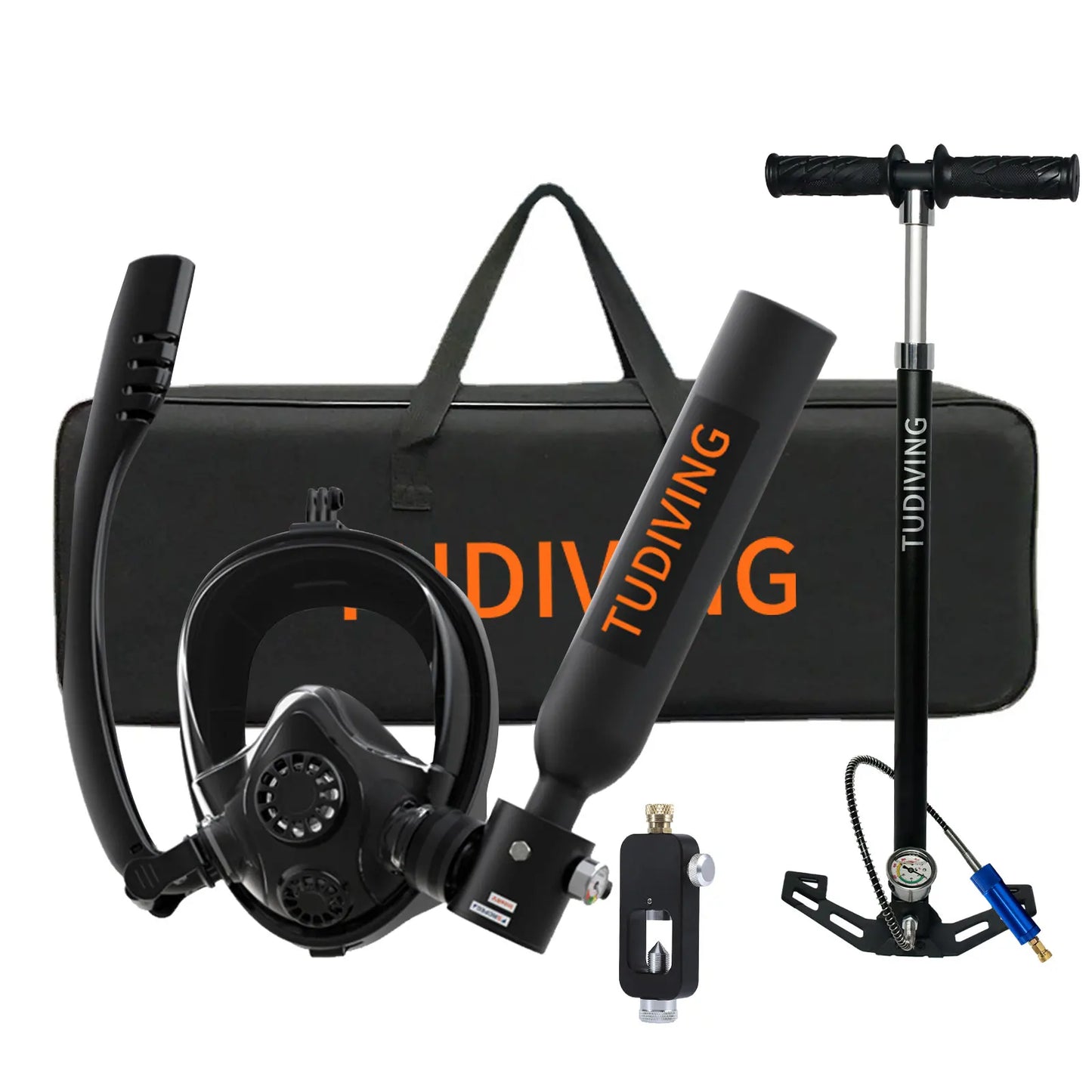 Tudiving Mini Scuba Tank With Mask