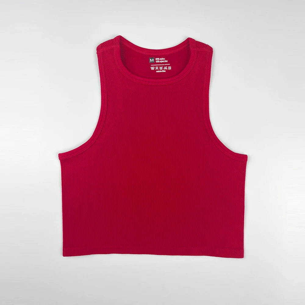 Women Yoga Vest Great Elasticity Gym Sports Crop Tops Fitness Workout Shirts Streetwear Tank Tops Wholesale