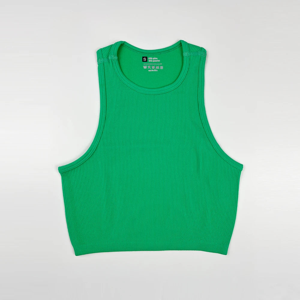 Women Yoga Vest Great Elasticity Gym Sports Crop Tops Fitness Workout Shirts Streetwear Tank Tops Wholesale