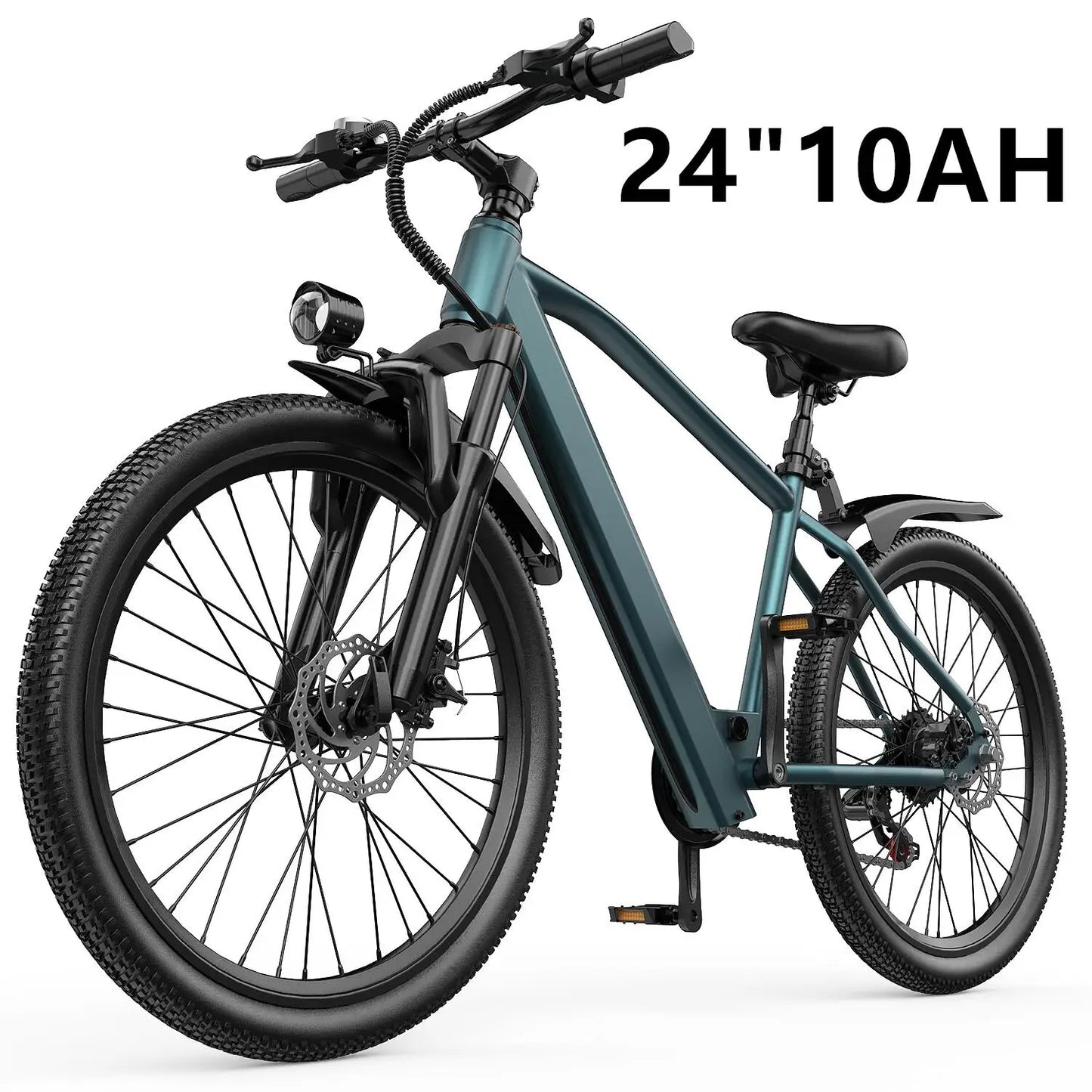 Adults Electric Bicycle, 26" 24" Electric Mountain Bike with 36V Battery Peak 500W Motor,21 Speed Ebike Electric Bike for Adults