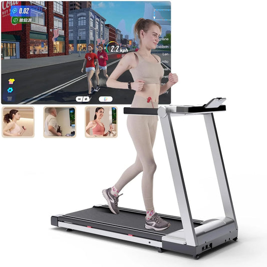 Driving Foldable Treadmill With Incline App Control