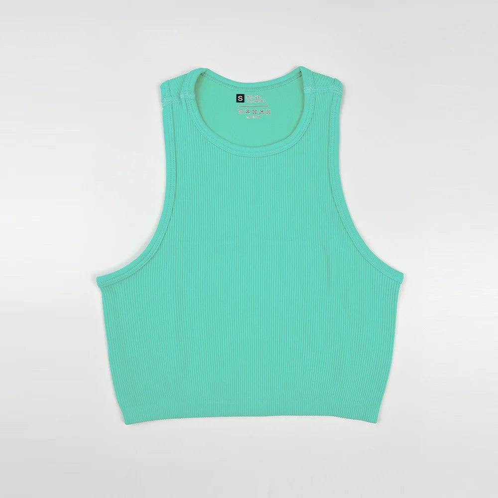 Women Yoga Vest Great Elasticity Gym Sports Crop Tops Fitness Workout Shirts Streetwear Tank Tops Wholesale