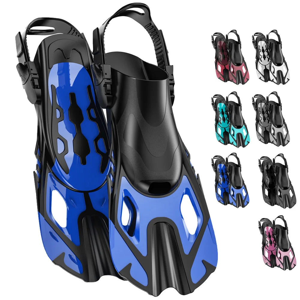 Choice Snorkel Fins Open Heel Adjustable Silicone Swimming Flippers