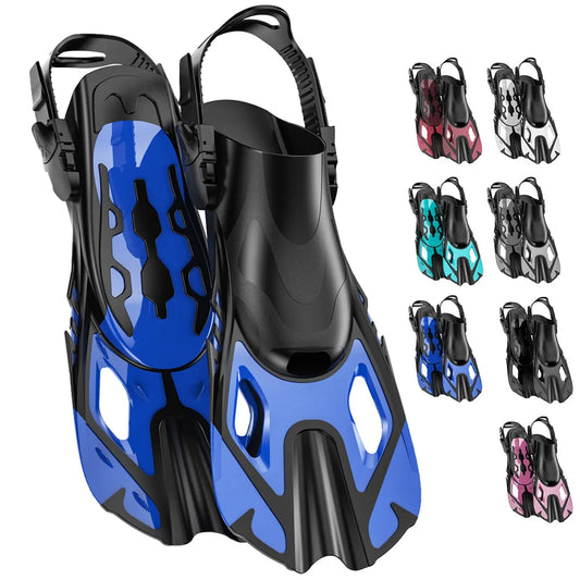 Choice Snorkel Fins Open Heel Adjustable Silicone Swimming Flippers