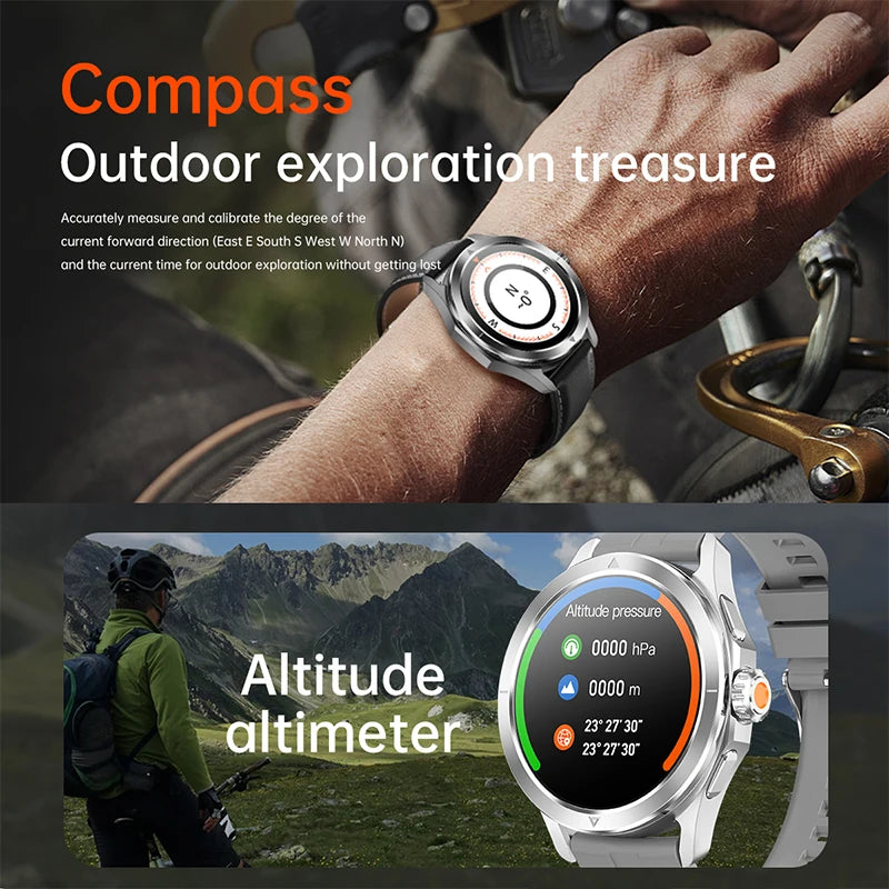 S4 Ultra Outdoor Smart Watch Men AMOLED GPS NFC Heart Rate