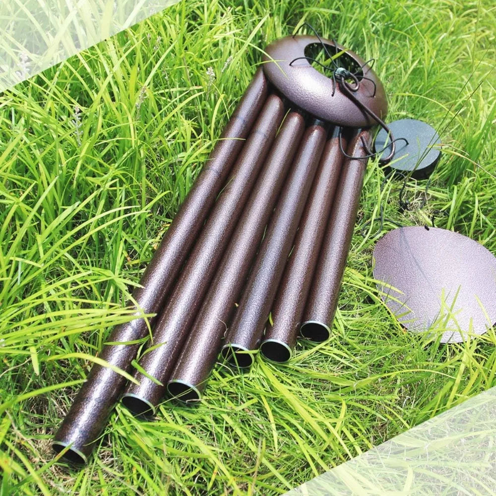 elegant outdoor wind chimes: 45" deep-toned memorial for loved ones