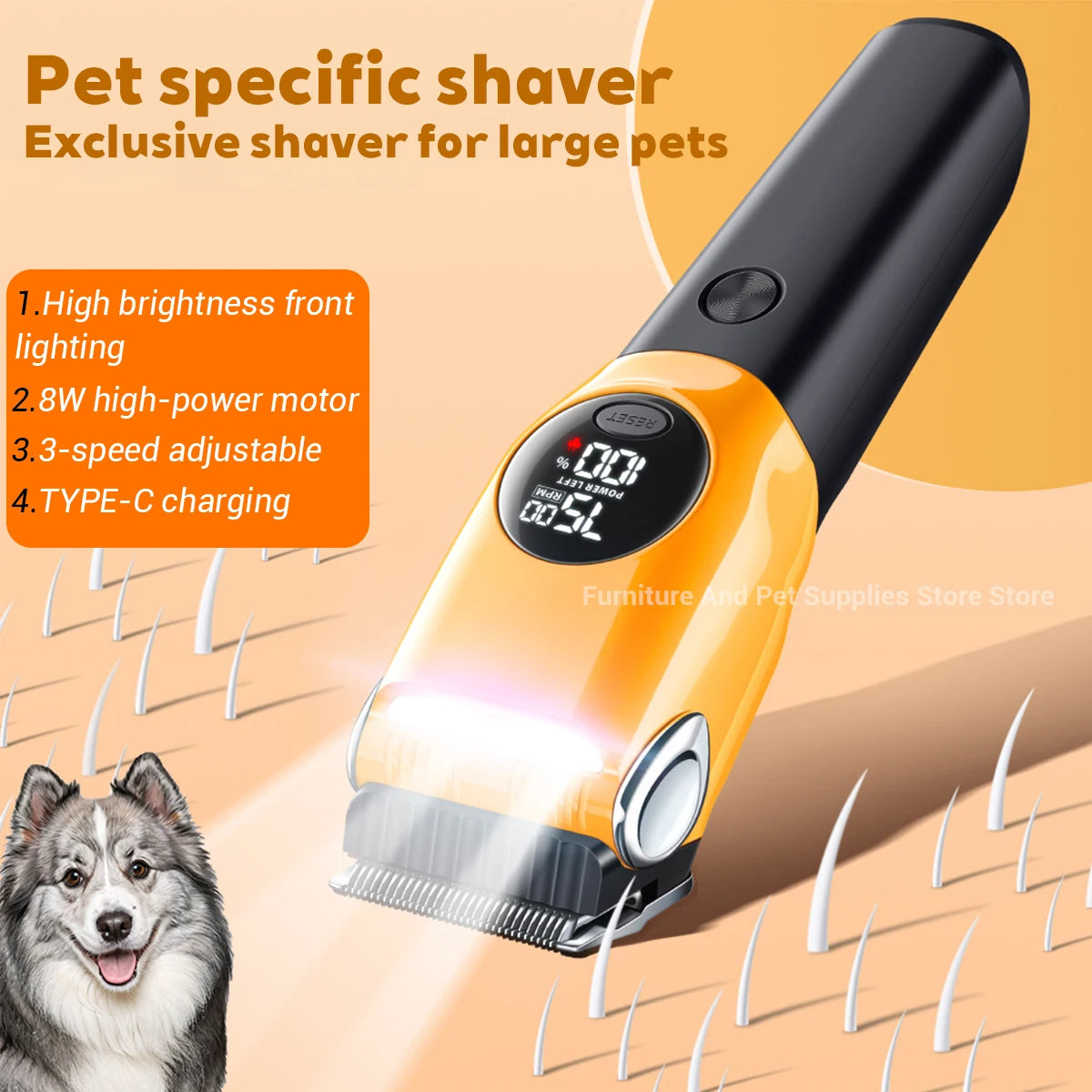 Hign-concerned Chemical Dog Grooming Clipper Cordless