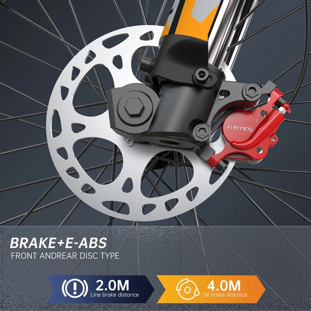 FVKINGE6 off-road electric bicycle 25 inch tires 52V40AH electric motorcycle peak 2900W motor 60KM/H