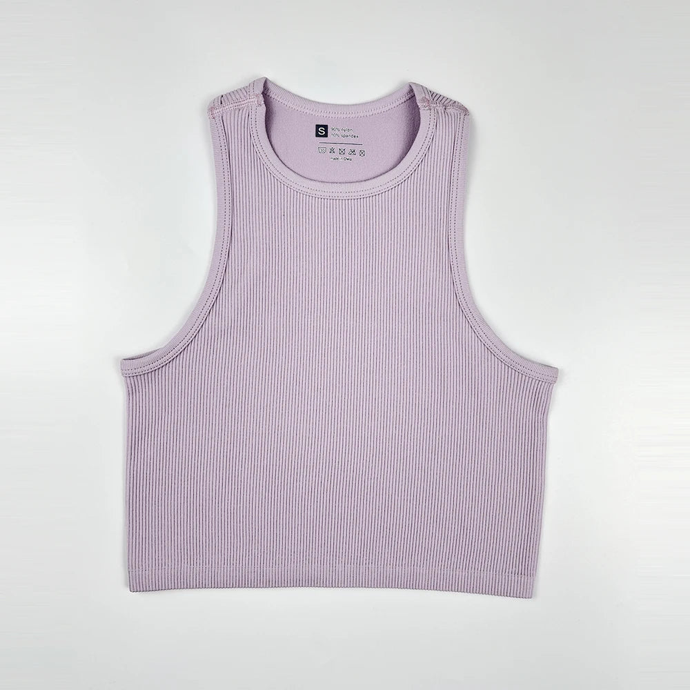 Women Yoga Vest Great Elasticity Gym Sports Crop Tops Fitness Workout Shirts Streetwear Tank Tops Wholesale