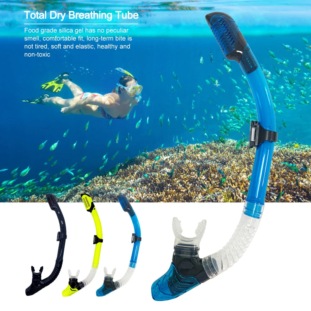 Shunmaii Full Dry Diving Snorkel With Mouthpiece For Scuba Snorkeling