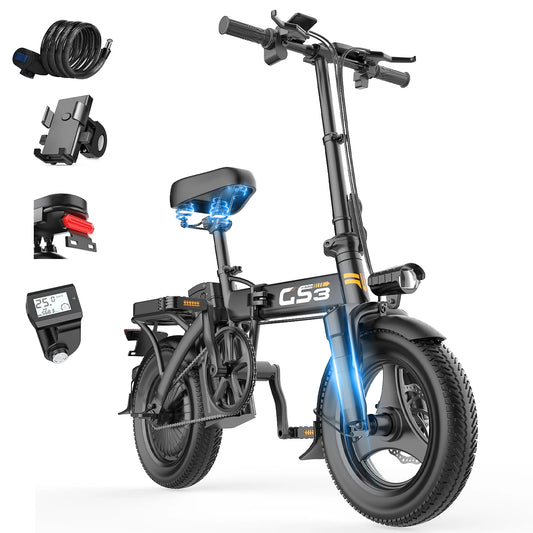 Toofly GS3 Folding Electric Bicycle 250W Motor 48V Battery