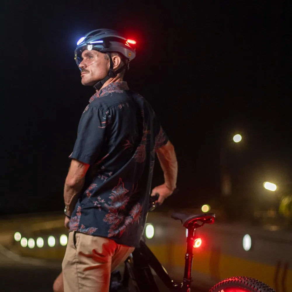 Smart Bike Helmet With Front And Rear LED Lights App