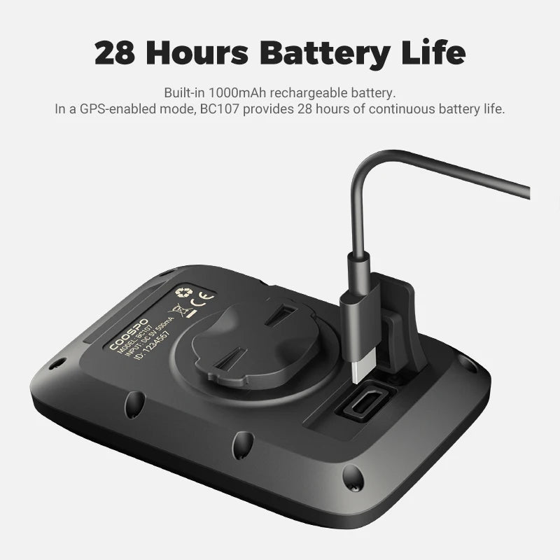 COOSPO BC107 Bike Computer GPS Wireless Odometer Speedometer