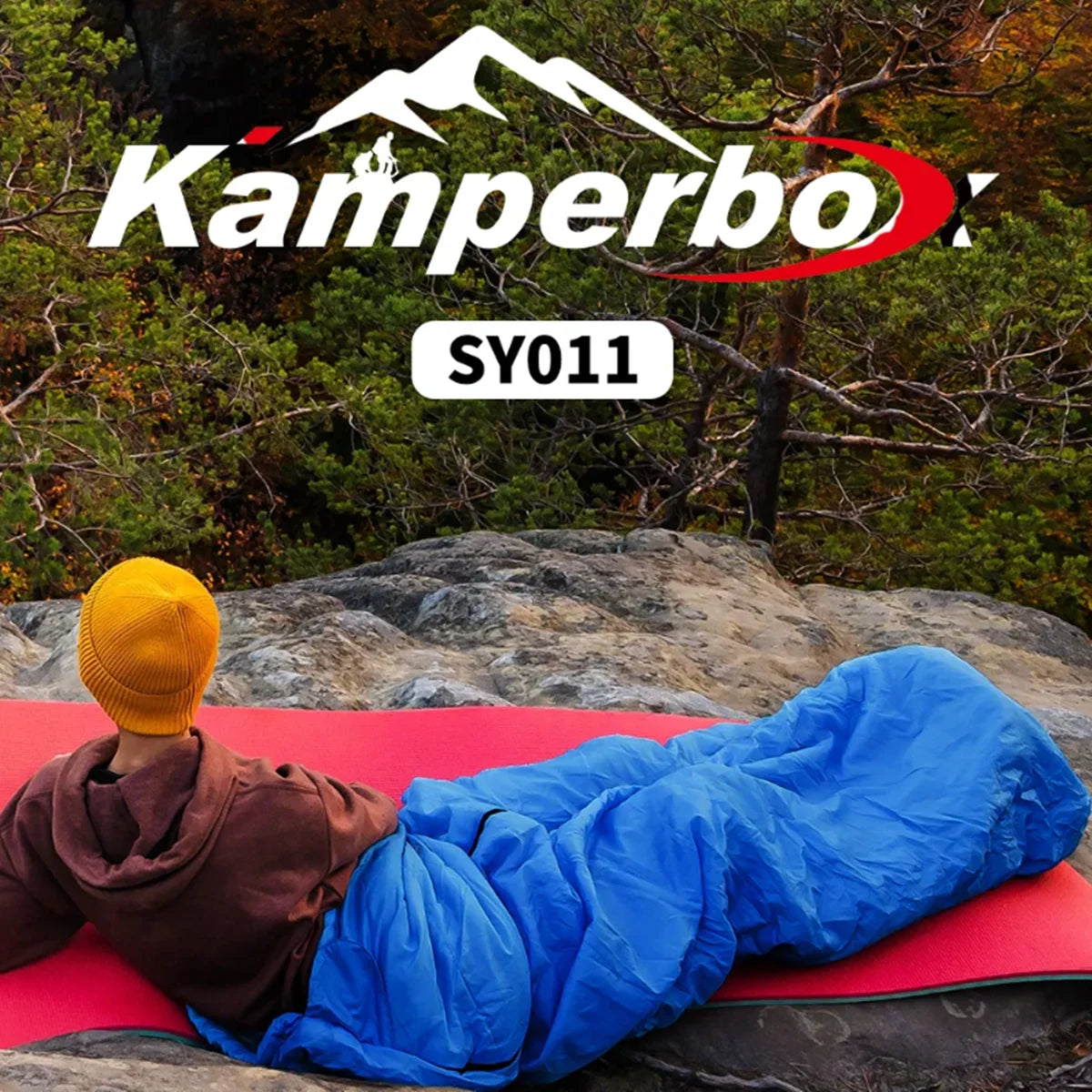Kamperbox Camping Sleeping Bag Outdoor Camping 3 Season Sleeping Bag Camping